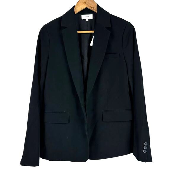 Vince Notched Collar Blazer Black Women's Size 12 New With Tags VR68691081 - Picture 2 of 9